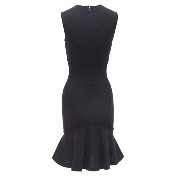 Stella McCartney cotton blend kick flare hem fitted dress - Picture 5 of 6